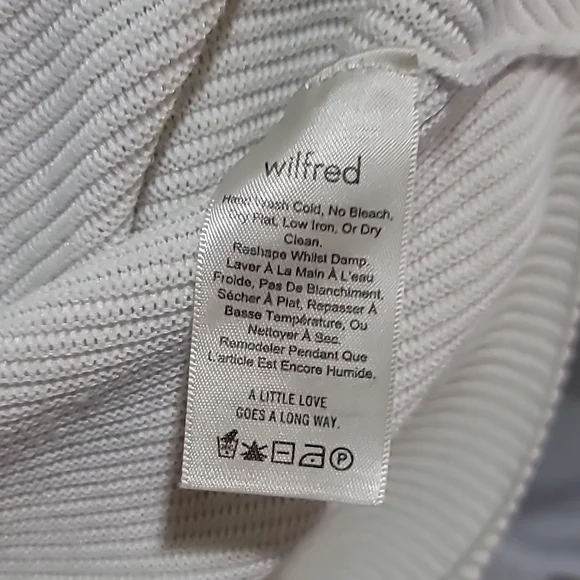 WILFRED Ribbed Viscose Linen Blend Parachute Drop Shoulder Top Blouse - Picture 8 of 9